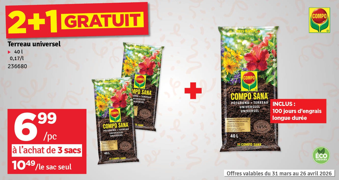 Terreau universel Sana 40 L COMPO